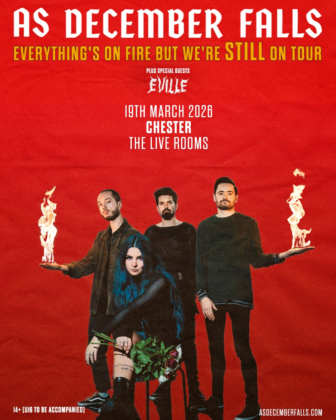 As December Falls live in Chester - The Live Rooms - 19/03/26 - Digital Ticket