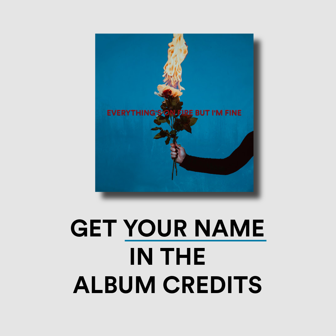 Everything's On Fire But I'm Fine CD - Get Your Name In Credits (Signed)
