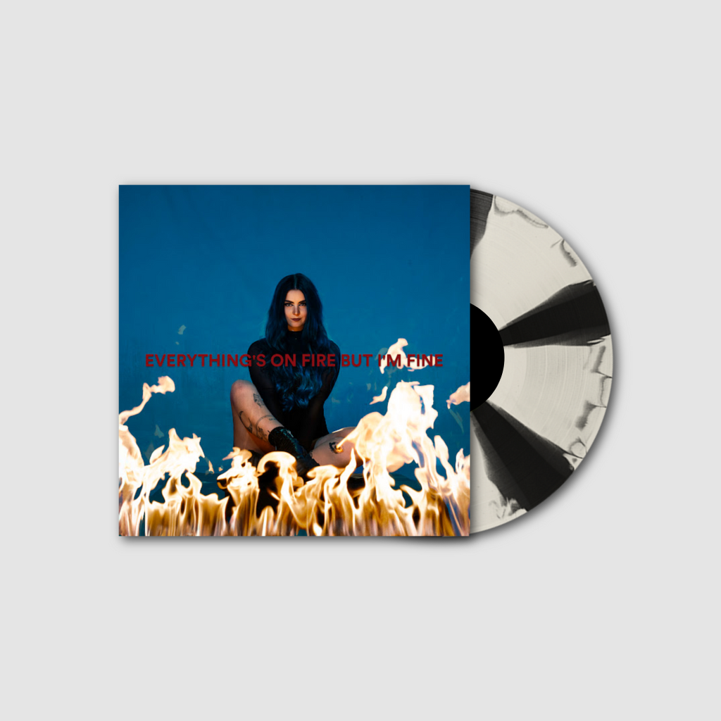 Everything's On Fire But I'm Fine - Limited Edition White and Black Vinyl (Signed) + Download