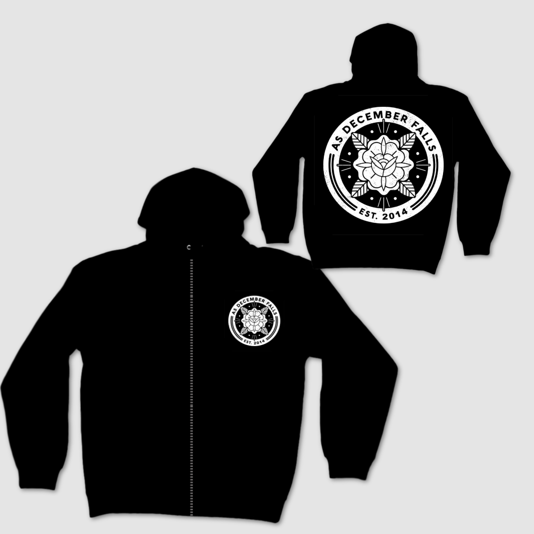 OG Flower Logo Zip-Up Hoodie - Unisex