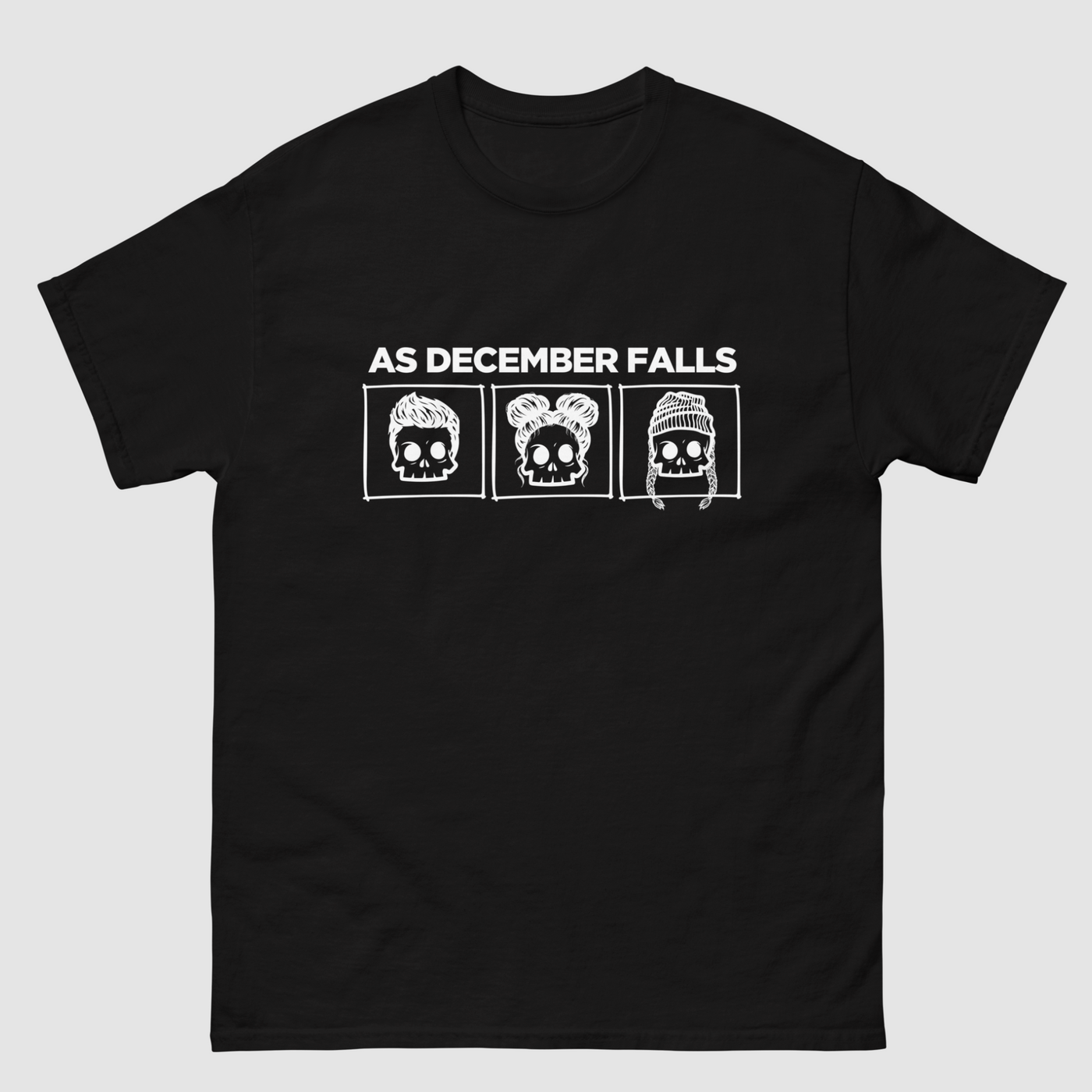 ADF Skull Front Print Unisex Tee