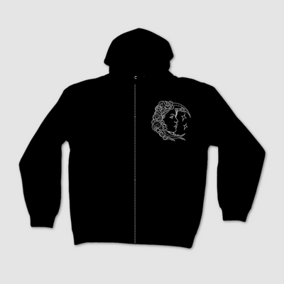 Night-Thinker Zip-Up Hoodie - Unisex